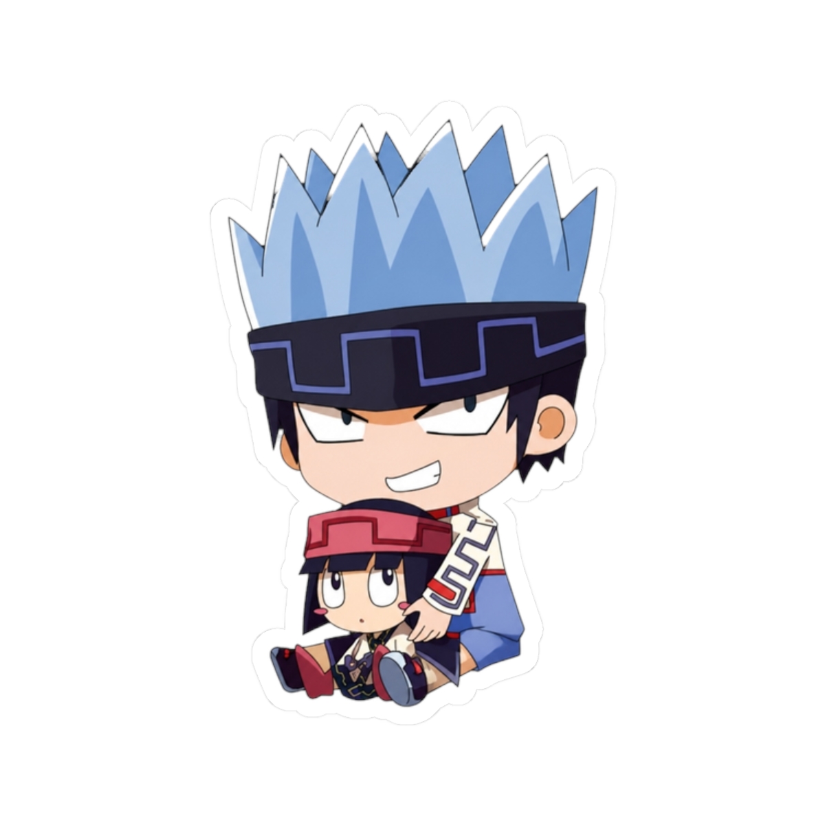 Chibi HoroHoro and Kururu Shaman King Sticker - alternate angle 3, merchandise